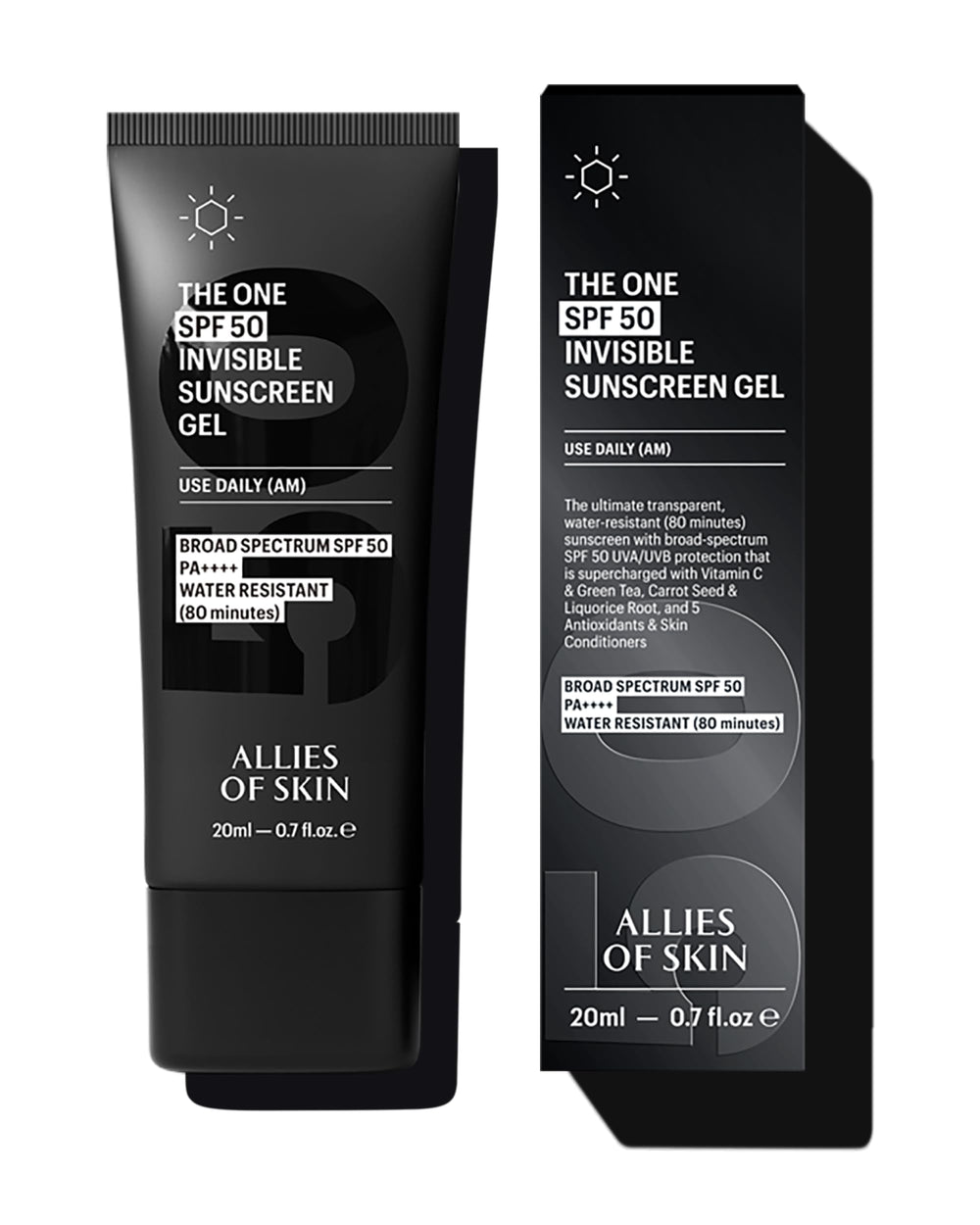 Allies of Skin Daily Face Sunscreen travel bottle ready for on-the-go protection