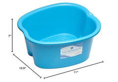 Easy-clean design of AllSett Health basin after a foot soak