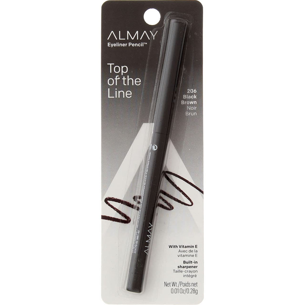 Almay Eyeliner Pencil Black Brown 206 four-pack provides backups.