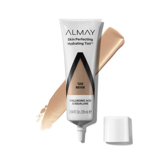 Almay Hydrating Liquid Foundation Tint bottle with dewy finish.