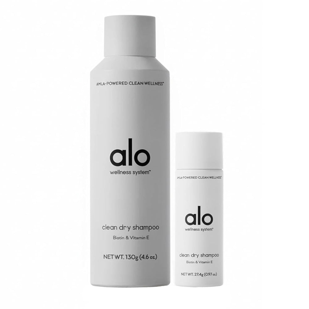 ALO Yoga Alo Restore and Refresh dry shampoo bottle showing lift and shine