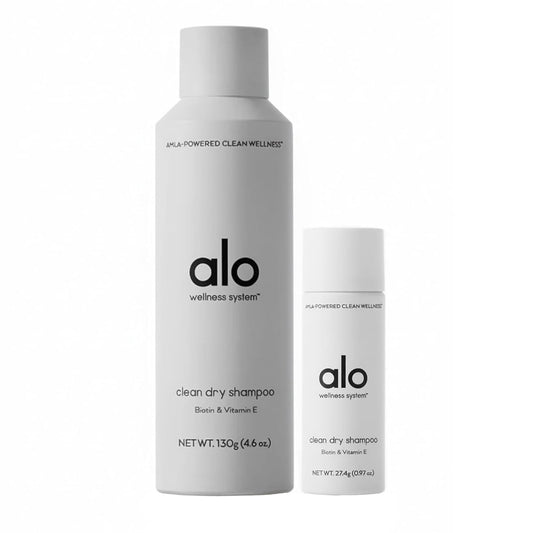 ALO Yoga Alo Restore and Refresh dry shampoo bottle showing lift and shine