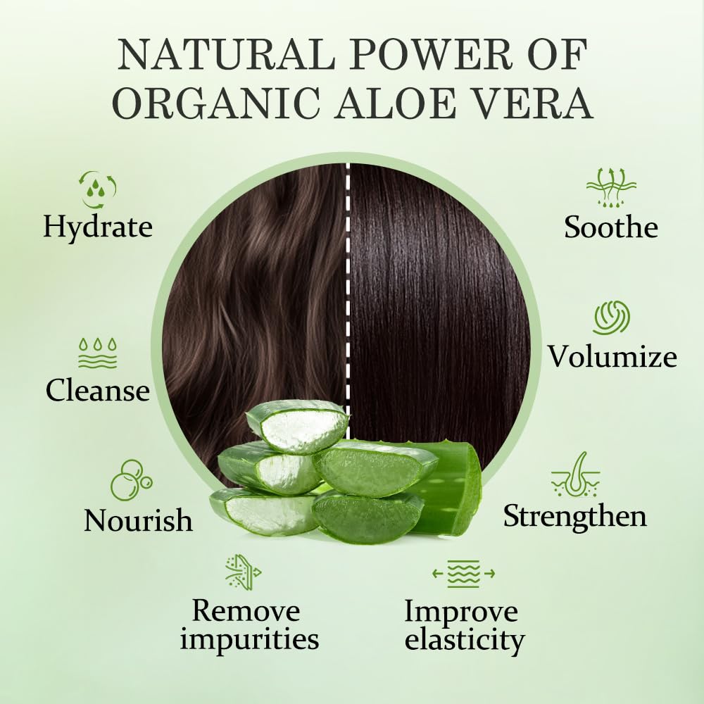 Aloderma conditioner after-use hair shows softness and shine