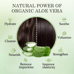 Aloderma conditioner after-use hair shows softness and shine