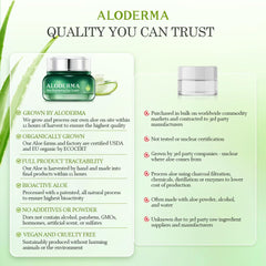 Aloderma morning routine with cream delivers refreshed eyes for the day.