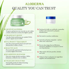 Aloderma Soothing Face Cream ideal for dry, sensitive skin.