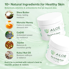 Manuka honey in Aloe Infusion provides extra hydration and comfort.