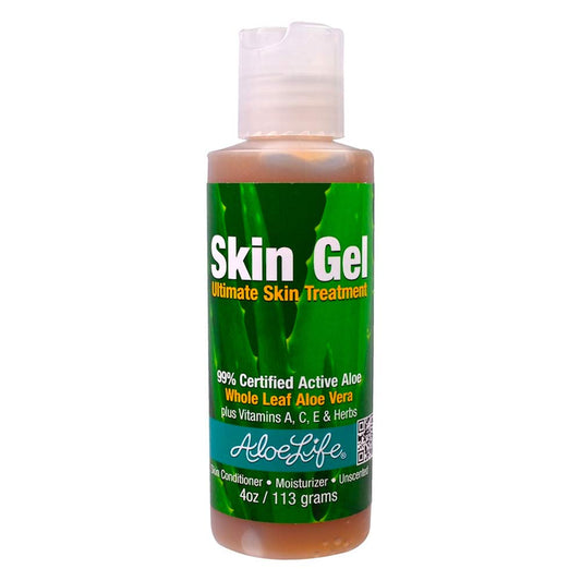 Aloe Life Skin Gel on face and body provides lightweight hydration for daily care