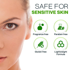 AloeMoist Peptide Eye Cream in skincare routine setup for sensitive skin