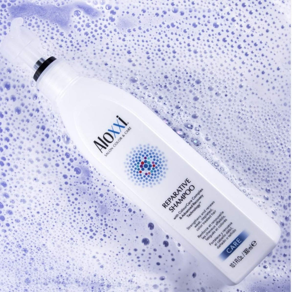 ALOXXI Reparative Shampoo color protection benefit for color-treated hair