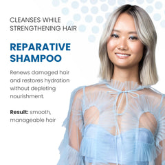 ALOXXI Reparative Shampoo pump top for easy daily use
