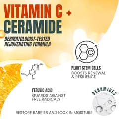 Alozera Vitamin C Body Lotion hand application shows lightweight absorption.