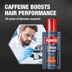 Alpecin After Shampoo Liquid bottle ready to energize and refresh the scalp.
