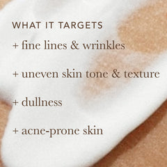 Close-up of the Alpha Skin Care Essential Renewal Lotion label