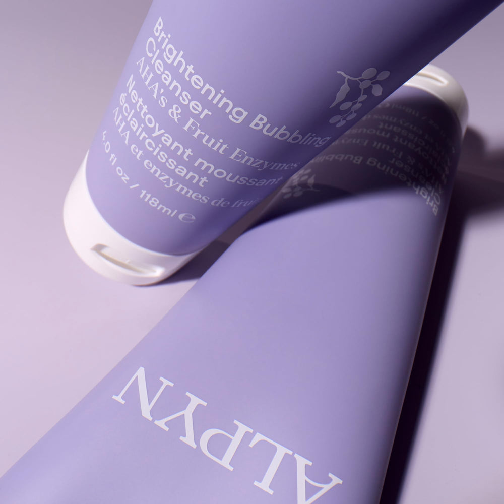 Hyaluronic acid in Alpyn Beauty cleanser supports skin hydration during wash.