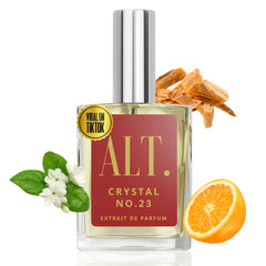 ALT. FRAGRANCES Crystal bottle pour, bold unisex scent for day and night