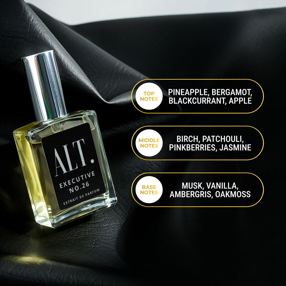 ALT. FRAGRANCES Executive No. 26 box conveys premium presentation for gifting.