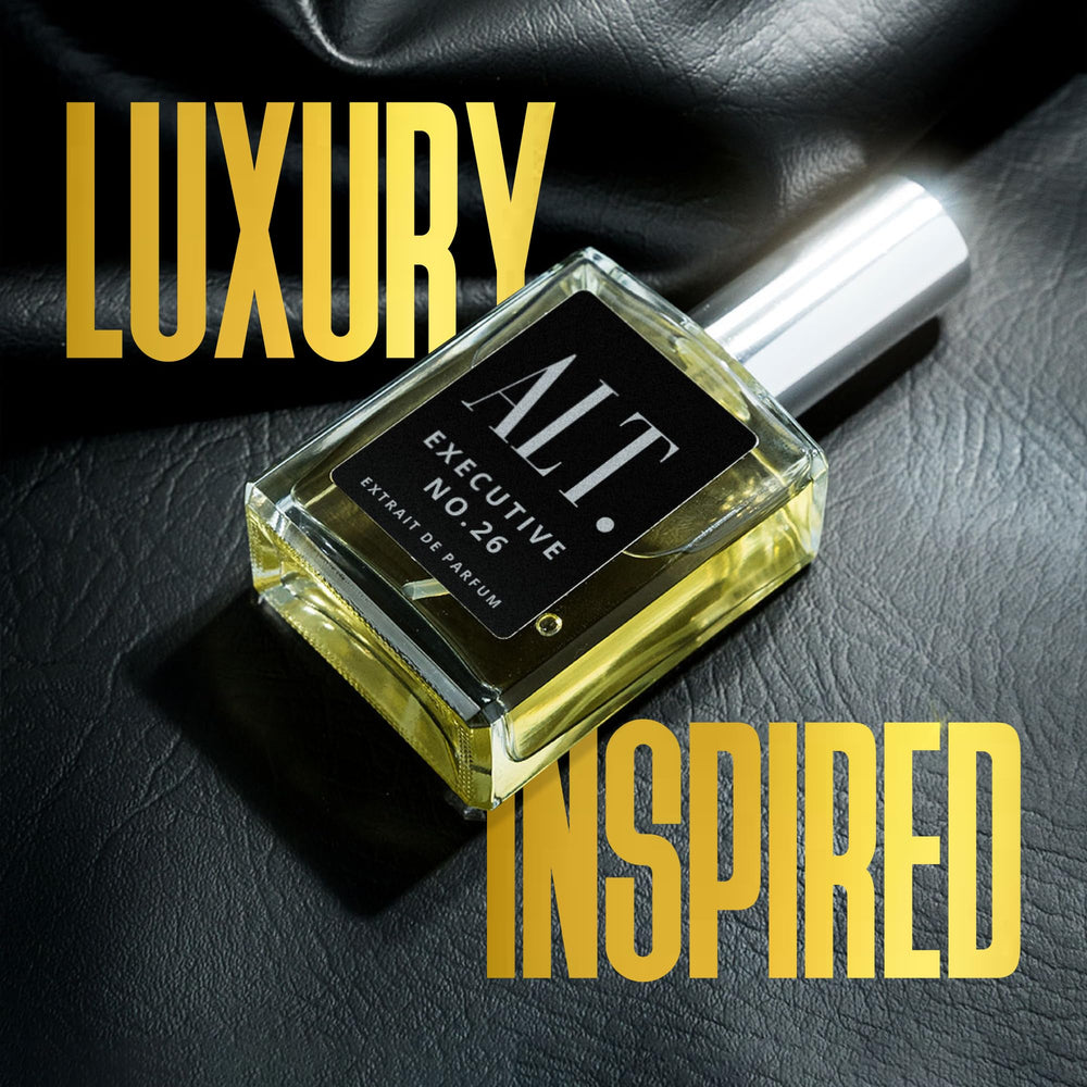 ALT. Fragrances Executive No.26 tester strip reveals fresh, versatile notes.