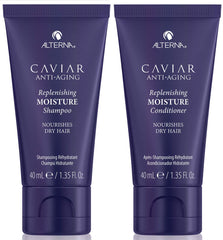 Alterna Caviar Anti-Aging Replenishing Moisture Shampoo bottle with hydrating formula for smoother hair