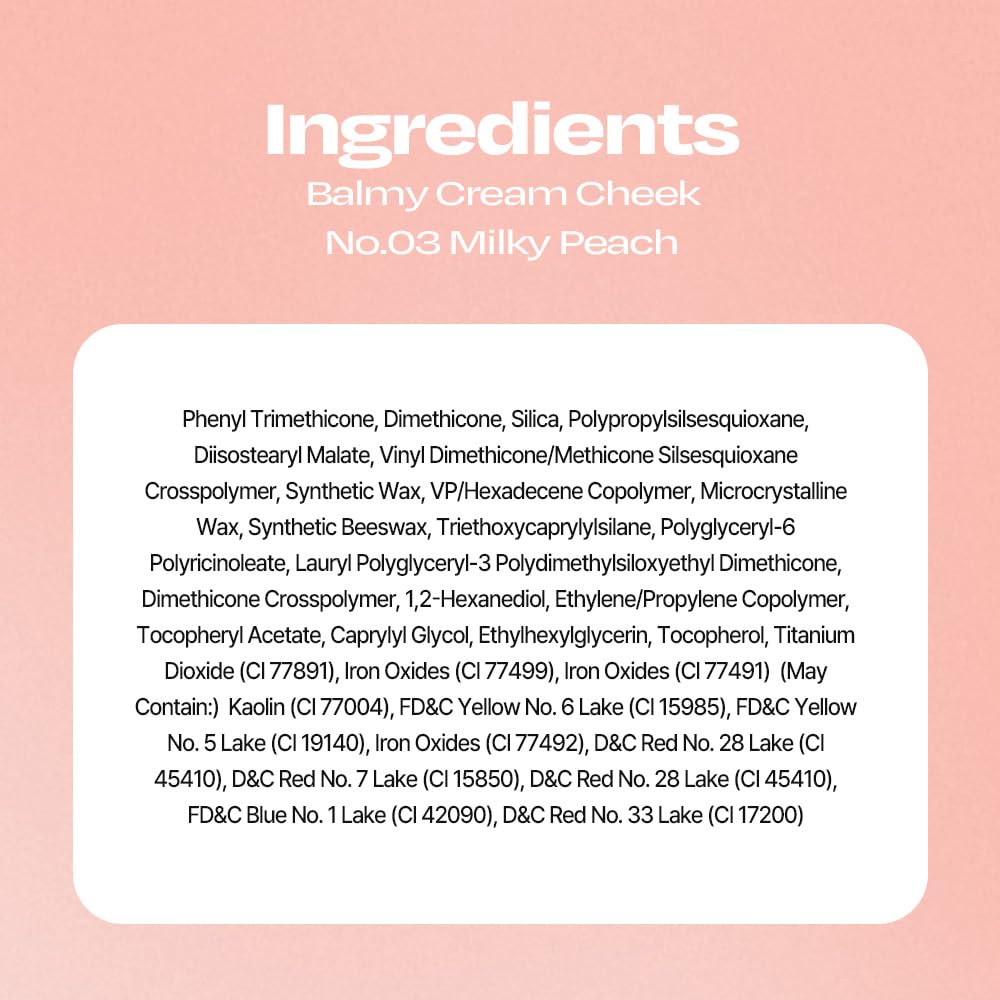 Alternativestereo Balmy Cream Cheek No.3 Milky Peach long-wear radiance on skin.
