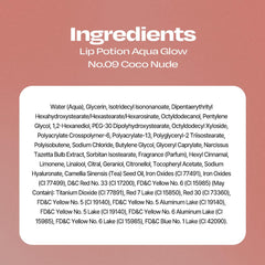 alternativestereo lip potion aqua glow no.9 coco milk on a natural-light vanity for effortless glow