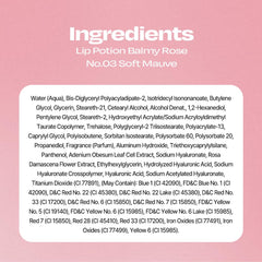 alternativestereo Lip Potion Balmy Rose creamy texture close-up