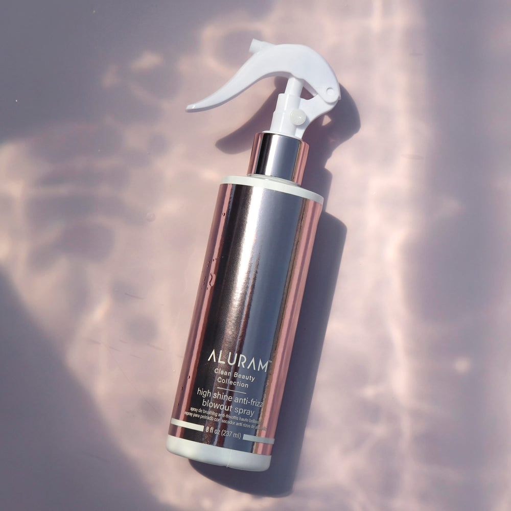 ALURAM Anti-Frizz Heat-Activated Mist controls frizz during heat styling.
