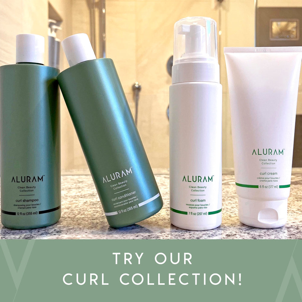 ALURAM Curl Foam fits into daily routine for defined curls.