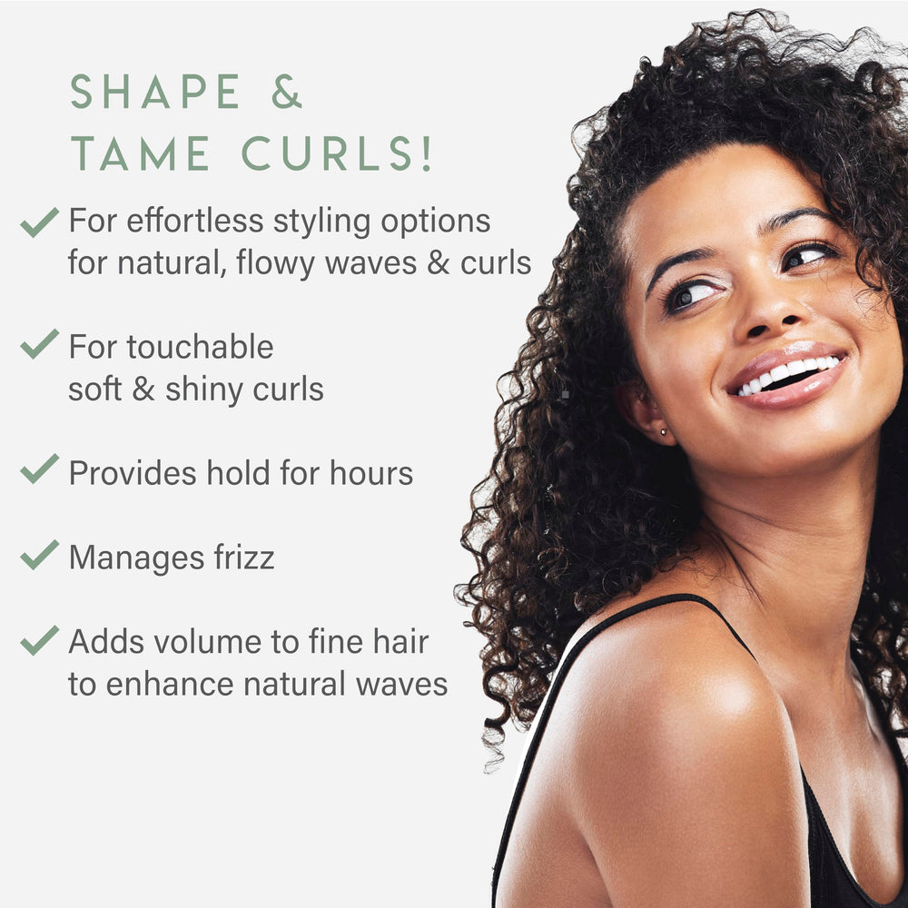 ALURAM Curl Foam Hair Texture showcases natural softness and lift.