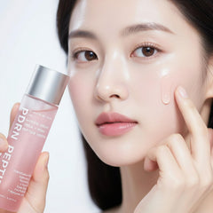 Always Be Pure Mela-PDRN essence on skin delivering subtle glow and refresh
