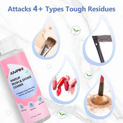 Alyfini clean brush bristles look soft and fluffy after washing.
