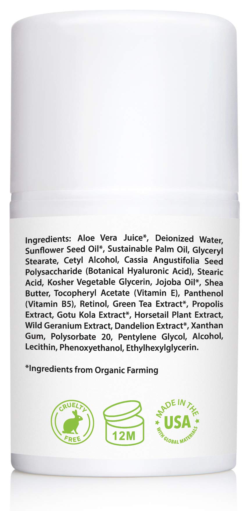Amara Beauty retinol cream jar close-up on a clean formula