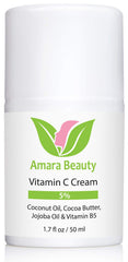 Amara Beauty Vitamin C Cream with coconut oil emphasizes nourishing hydration