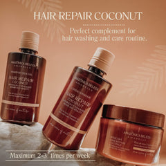 AMAZÓNICA BELEZA Amabelle coconut mask on hair after wash shows nourished ends