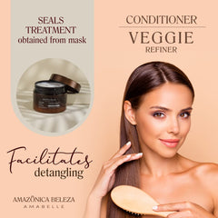AMAZONICA BELEZA AMABELLE hair care routine on countertop for daily use.