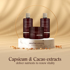 AMAZÓNICA BELEZA Hair Therapy Hair Mask jar showing rich conditioning.