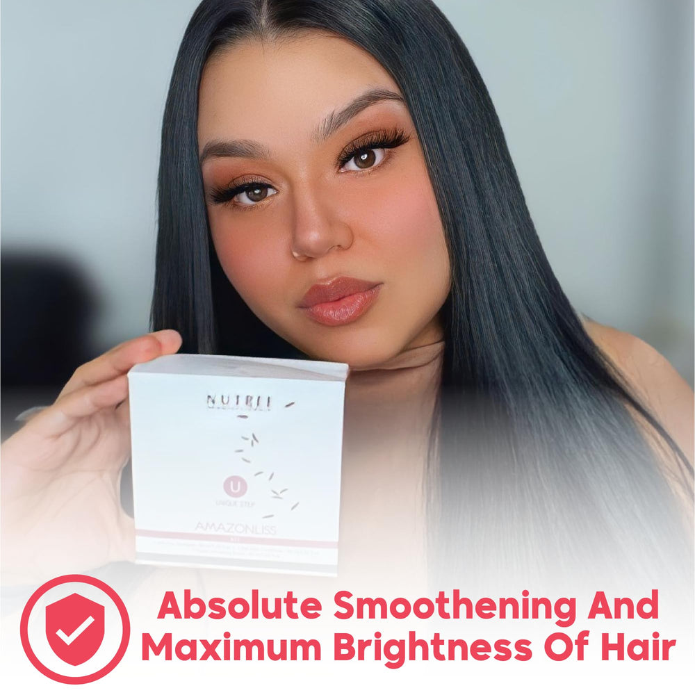 Amazonliss keratin brush set enhances glide and ease of use.