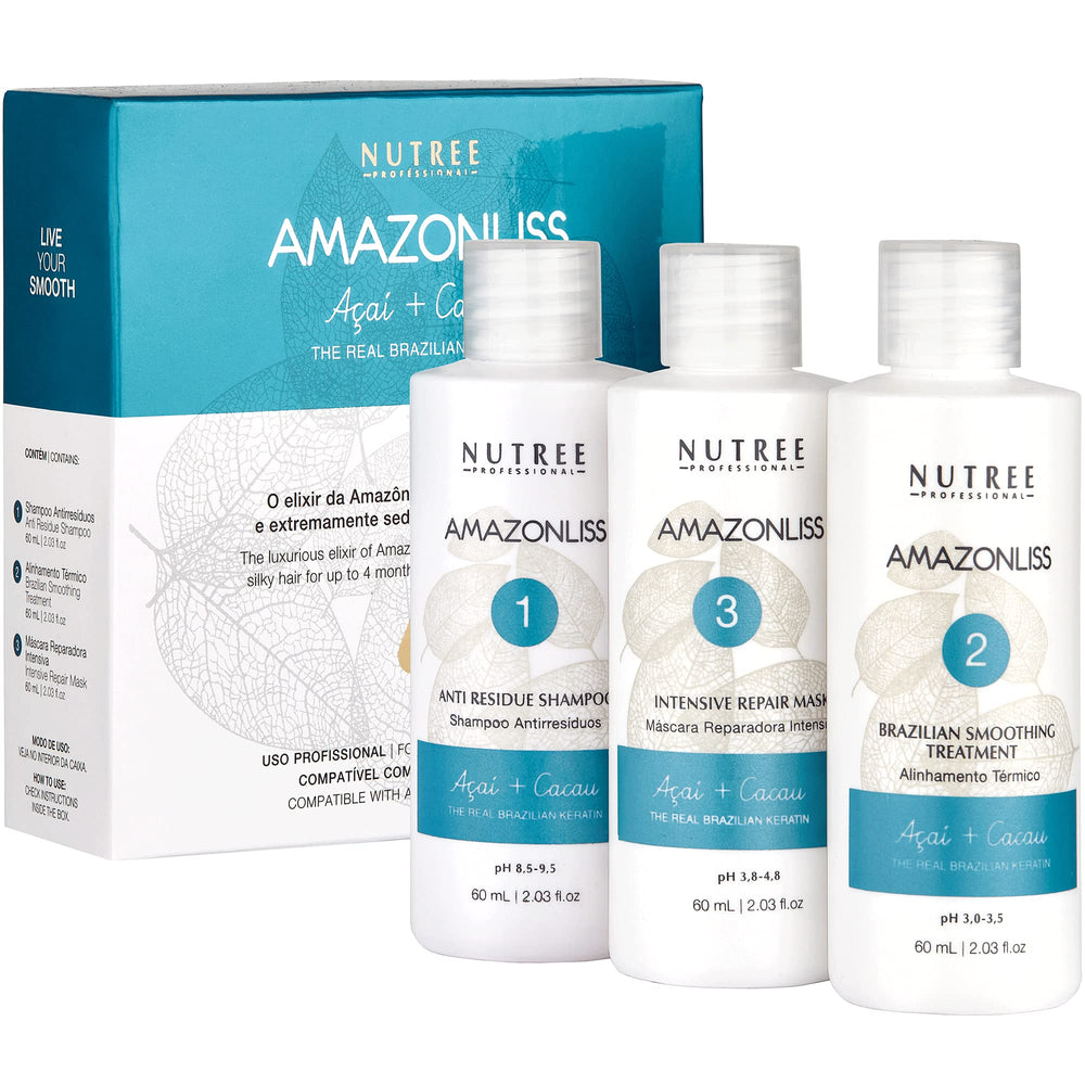 Amazonliss shiny smooth hair close-up after treatment