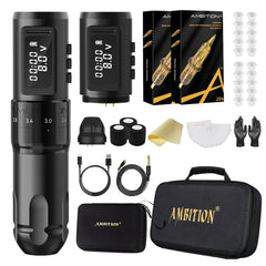 Ambition Mars-U wireless tattoo machine for cordless sessions
