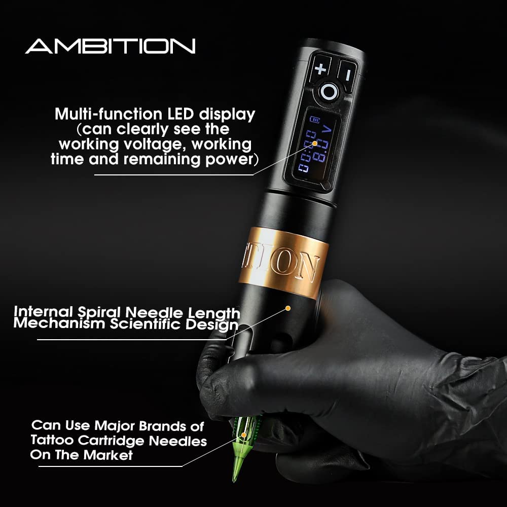 Ambition Soldier ergonomic grip and 148mm length for steady control.