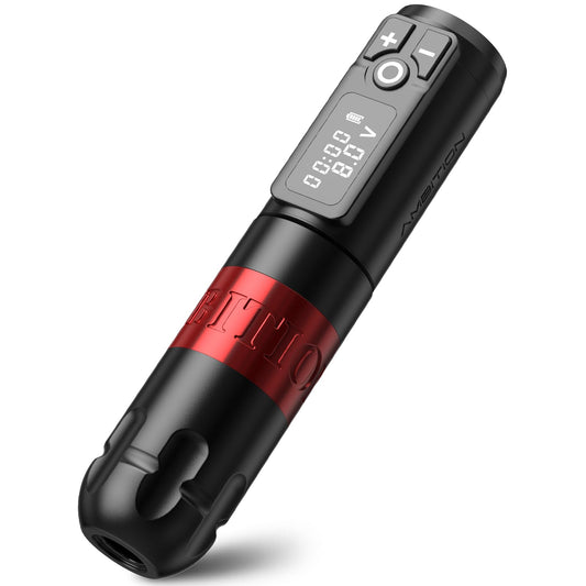 Ambition Soldier Rotary Pen with ergonomic grip for comfortable all-day tattooing.