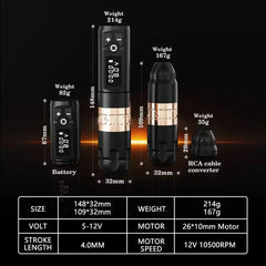 Ambition Soldier 4.0mm stroke cam enabling balanced lining and shading for clean artwork