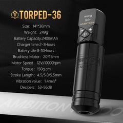 Ambition Torped 4.5mm stroke cam for shading versatility.