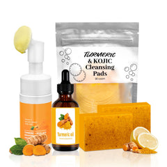 Amdele Turmeric Face Cleanser bottle for daily pore cleansing and brightness.