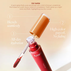 AmeliSeoul Narcissism Lip Tint Tastin long-wear formula stays vibrant