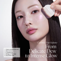 AmeliSeoul Neonlighter 431 Opaline Pink lavender-infused shifts to opal blue under light.