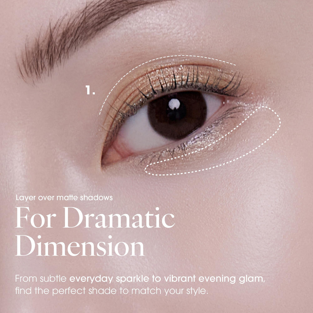 AmeliSeoul Sugar Gold long-wear sparkle from day to night.