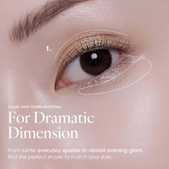 AmeliSeoul Sugar Gold long-wear sparkle from day to night.