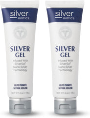 American Biotech Labs Silver Biotics gel jar closeup for soothing skin and fast absorption