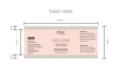 American Biotech Labs SilverSol serum with 2% hyaluronic acid and glycerin formula detail.